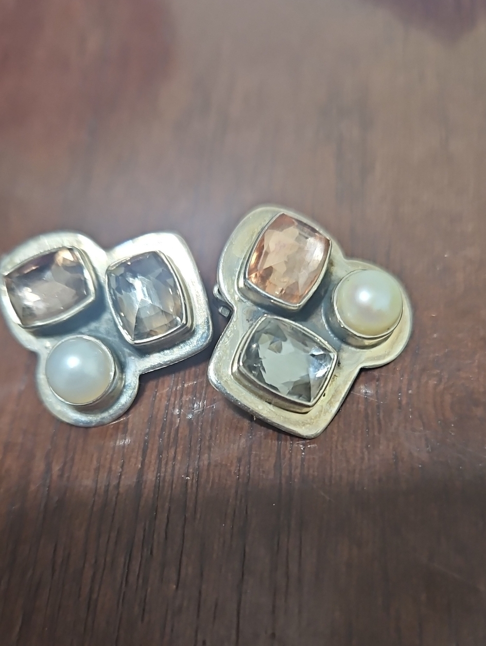 Silver-Tone Clip-Back Earrings Amy Khan Russell